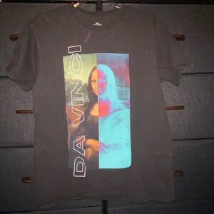 Black Da Vinci Graphic T-Shirt